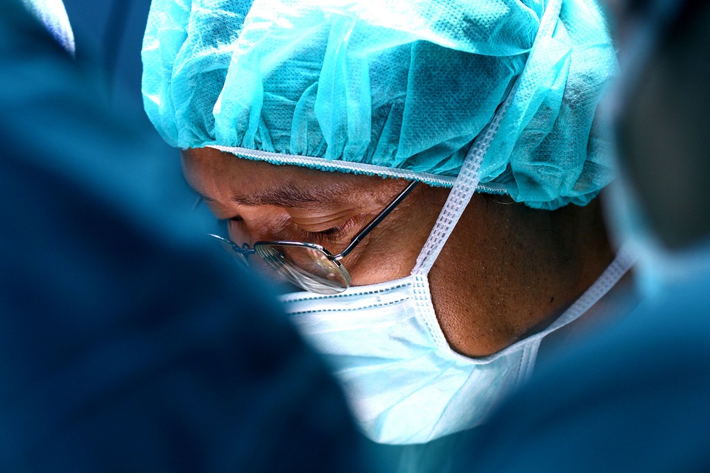 Photograph of a surgeon